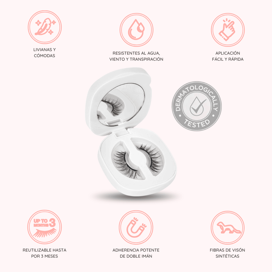 Pestañas Magnéticas Moderna® – ¡Compra 1 y Llévate 2 Pares!