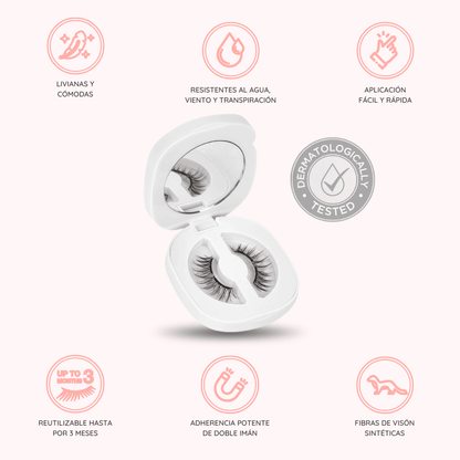 Pestañas Magnéticas Moderna® – ¡Compra 1 y Llévate 2 Pares!