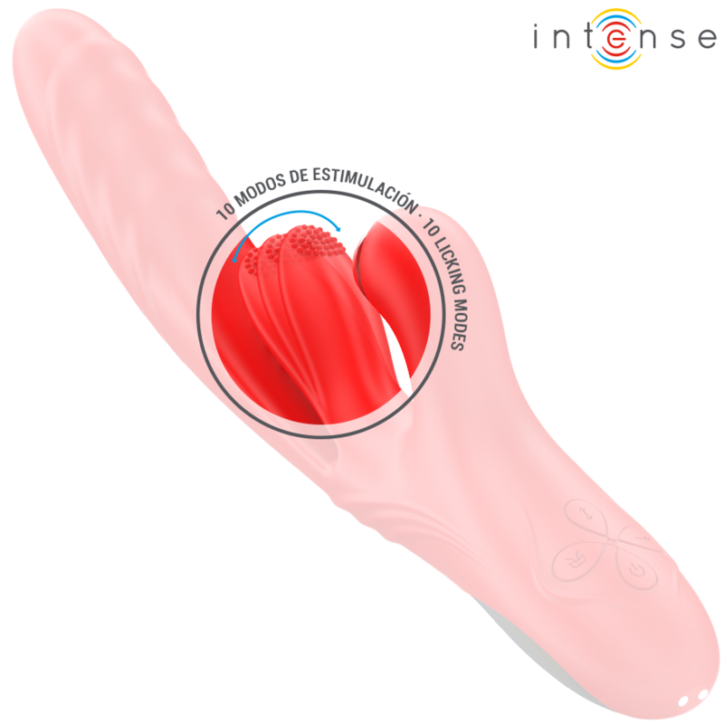 INTENSE - KAROL VIBRADOR MULTIFUNCIÓN EMPUJE & ESTIMULACIÓN & ONDAS ESTIMULADORAS ROJO